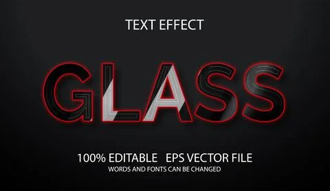 Editable text effect in modern style Stock Illustration