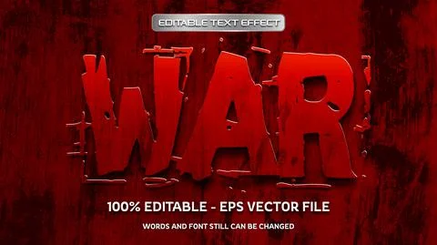 Editable text effect with natural stone background Stock Illustration