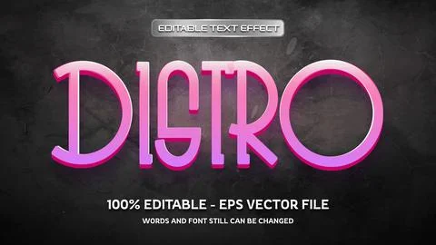 Editable text effect with natural stone background Stock Illustration
