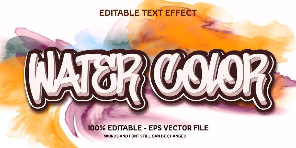 Editable text effect with natural stone background Stock Illustration