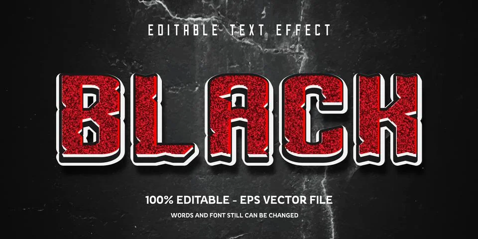 Editable text effect with natural stone background Stock Illustration