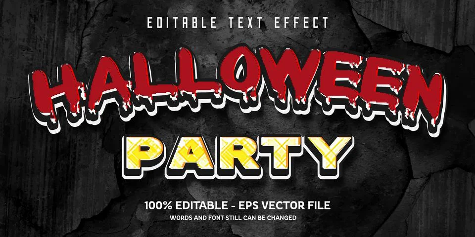 Editable text effect with natural stone background Stock Illustration
