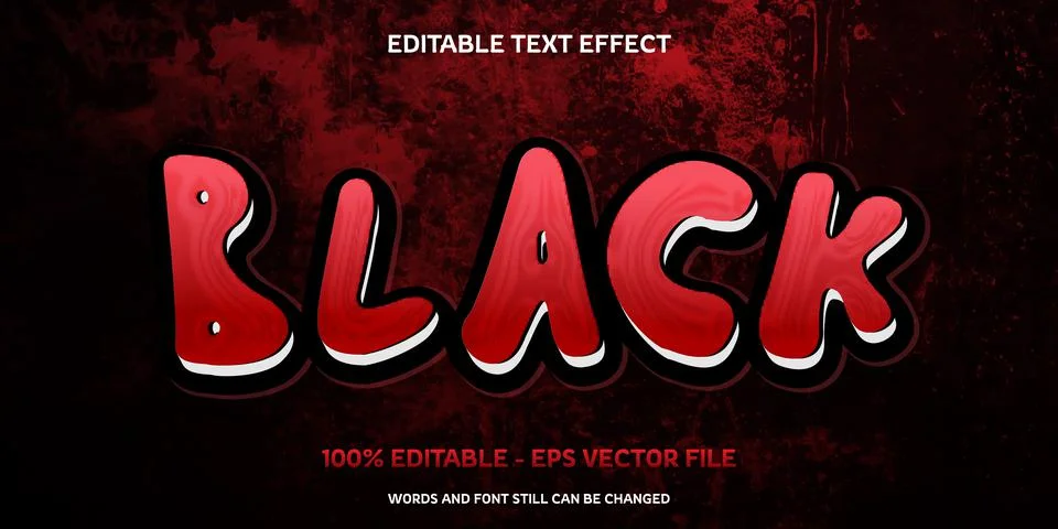 Editable text effect with natural stone background Stock Illustration