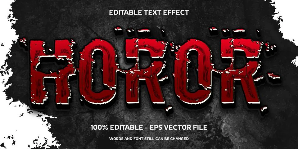 Editable text effect with natural stone background Stock Illustration