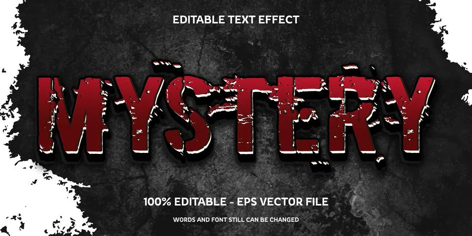 Editable text effect with natural stone background Stock Illustration