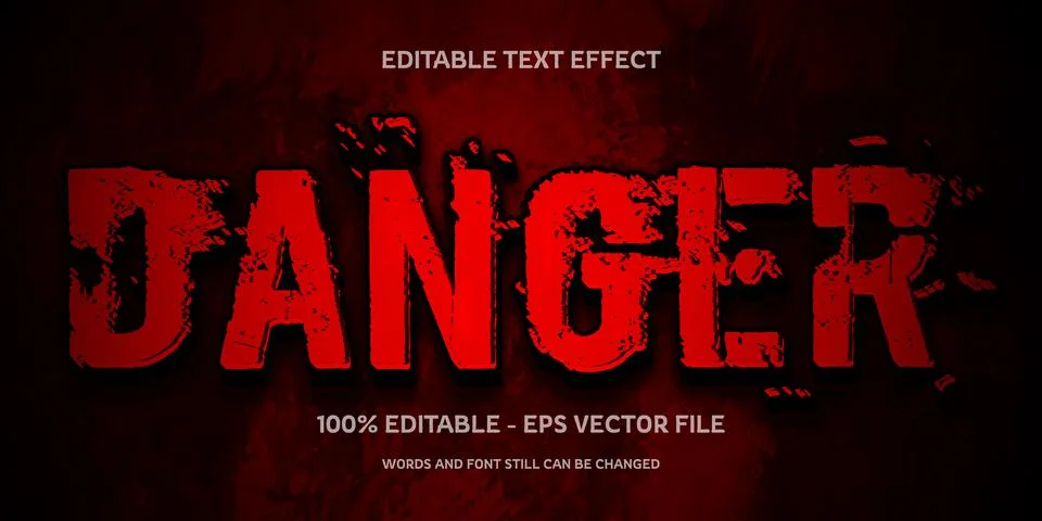 Editable text effect with natural stone background Stock Illustration