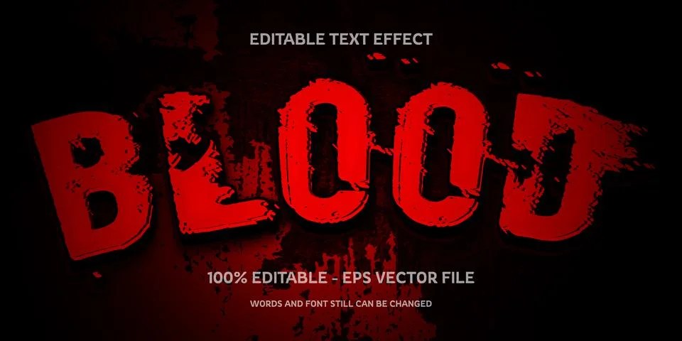 Editable text effect with natural stone background Stock Illustration
