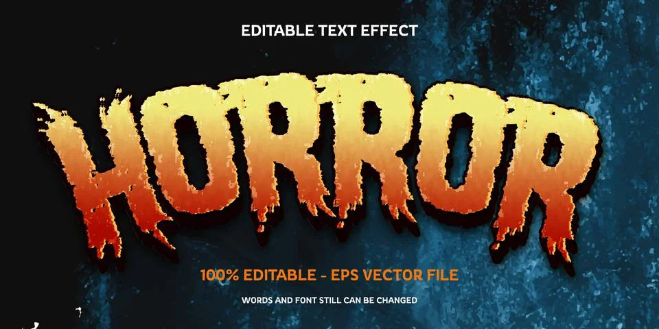 Editable text effect with natural stone background Stock Illustration