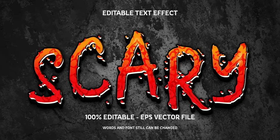 Editable text effect with natural stone background Stock Illustration