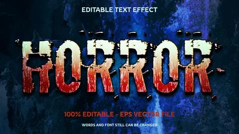 Editable text effect with natural stone background Stock Illustration