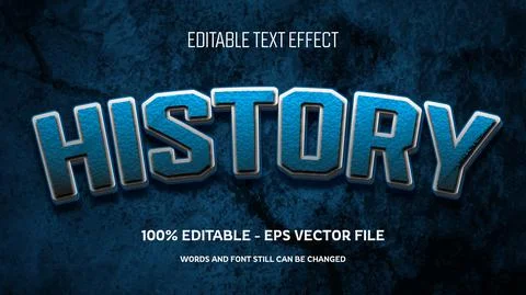 Editable text effect with natural stone background Stock Illustration
