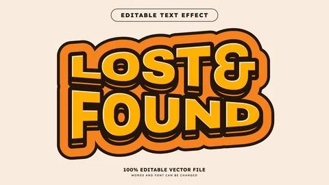 Editable text effect Orange text with modern color style イラスト素材