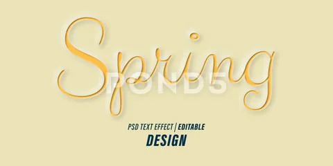 Editable Text effect PSD template with 3d papercut effects and vintage retro-the PSD-Vorlage