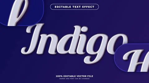 Editable text effect realistic embossed style template Stock Illustration