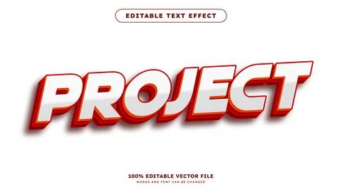 Editable text effect with red color style suitable for promotion sale theme Stockillustratie