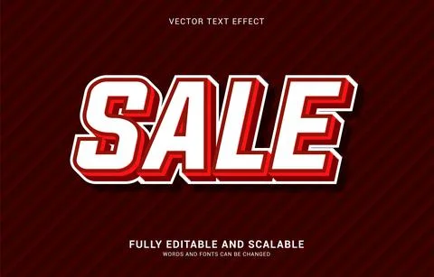 Editable text effect, Sale style Stock Illustration