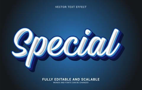 Editable text effect, Special style Stock Illustration