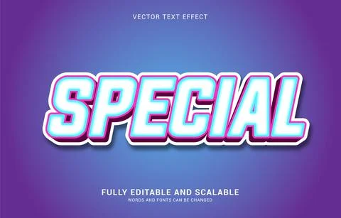 Editable text effect, Special style Stock Illustration