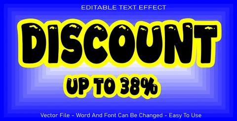 Editable text effect, vector file illustration for use to make your title Illustrazione stock