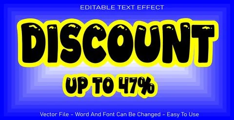 Editable text effect, vector file illustration for use to make your title Stock Illustration