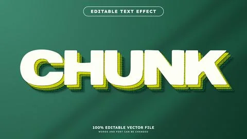 Editable text effect vector Layered style text effect Stock Illustration