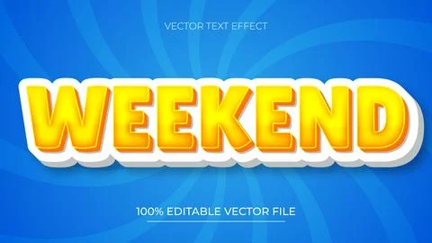 Editable Text Effect Vibrant Yellow Gradient Italic bold style Vector イラスト素材