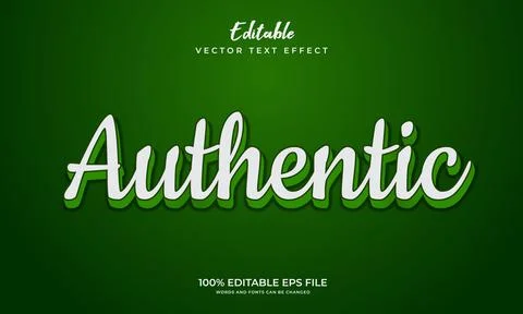Editable text style effect. Editable font style. Vector Illustration Stock Illustration