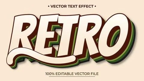 Editable text style effect Retro text in grunge style theme イラスト素材