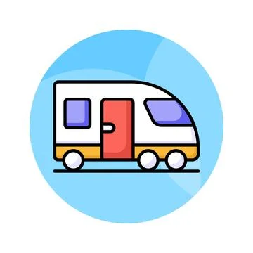 An editable vector of bullet train in modern style, premium icon design Illustrazione stock