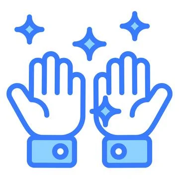 Editable vector of cleaning hands in modern style, editable style Stock Illustration