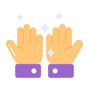 Editable vector of cleaning hands in modern style, editable style Иллюстрация