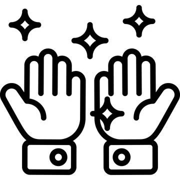 Editable vector of cleaning hands in modern style, editable style 스톡 일러스트
