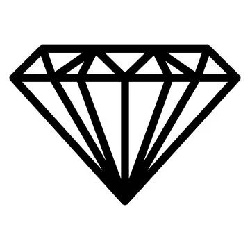 Editable vector clipart of the gorgeous diamond. EPS10 Stock Illustration