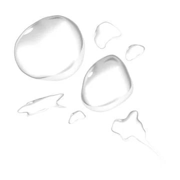 Editable vector clipart of the transparent abstract water drops. EPS10 Stock Illustration