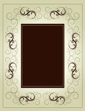 Editable vector decorative  frame Stock Illustration