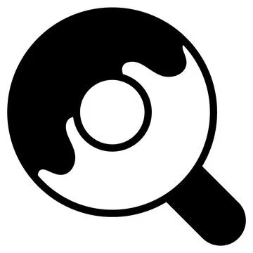 Editable vector design of a trendy glyph sticker for budget cuts Stock-Illustration