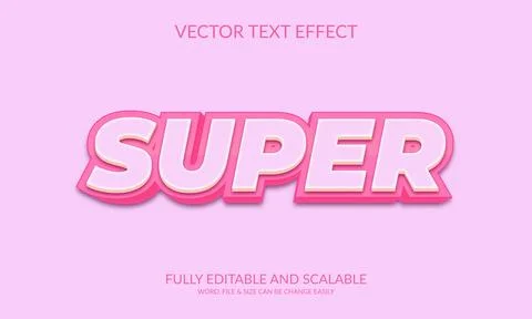 Editable vector eps super offer 3d text effect design. Stock Illustration
