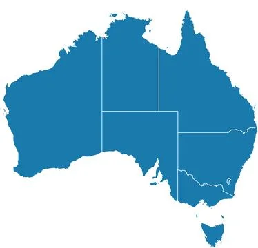Editable vector file of Australia Stock Illustration