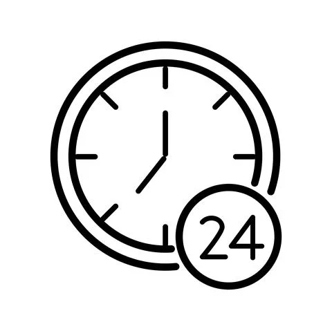 Editable vector graphics. Time and clock icons set. Stock Illustration
