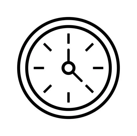 Editable vector graphics. Time and clock icons set. Stock Illustration