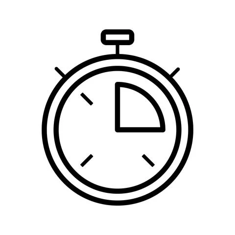Editable vector graphics. Time and clock icons set. Stock Illustration