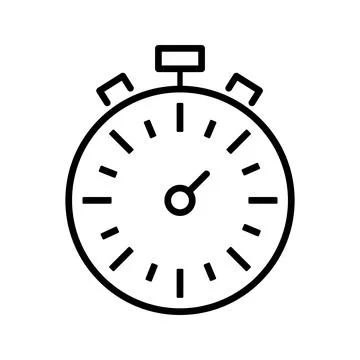 Editable vector graphics. Time and clock icons set. Stock Illustration