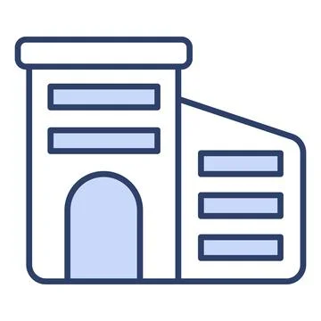 An editable vector of office building in flat style, easy to use icon of Ilustración de archivo