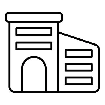 An editable vector of office building in flat style, easy to use icon of Ilustración de archivo