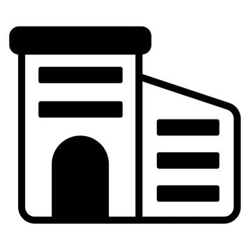 An editable vector of office building in flat style, easy to use icon of Ilustración de archivo