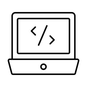 Editable vector of web coding, web development icon Stock Illustration