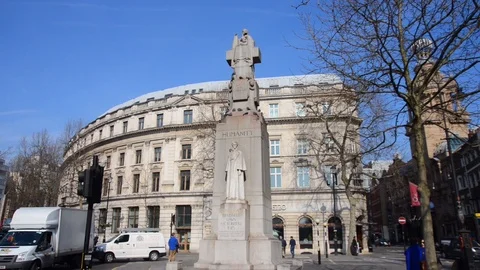 Edith Cavel Memorial Stock Footage 119119362