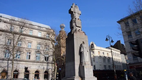 Edith Cavell Memorial Stock Footage 119119304