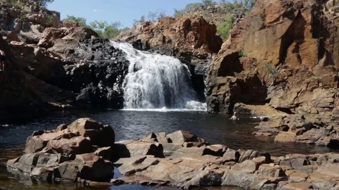 Edith falls pool in Nitmiluk NP 스톡 동영상 71214373