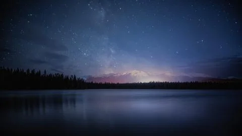 Edith Lake, Jasper Alberta Kanada travel destination Stock Photos